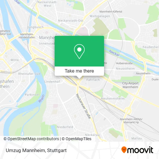 Карта Umzug Mannheim