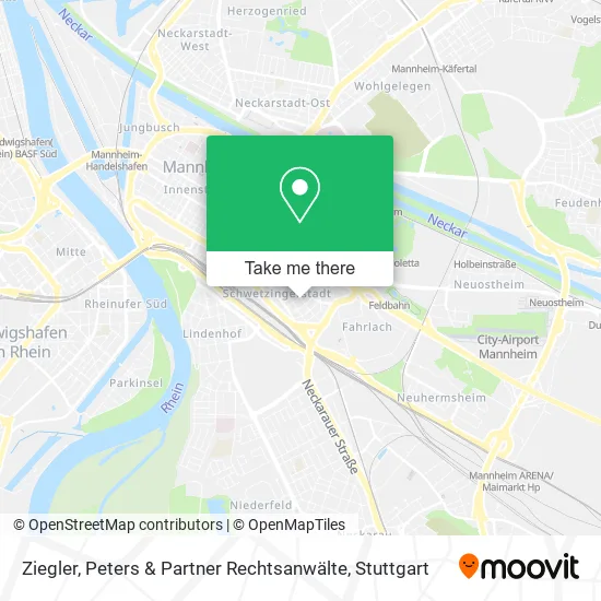 Карта Ziegler, Peters & Partner Rechtsanwälte