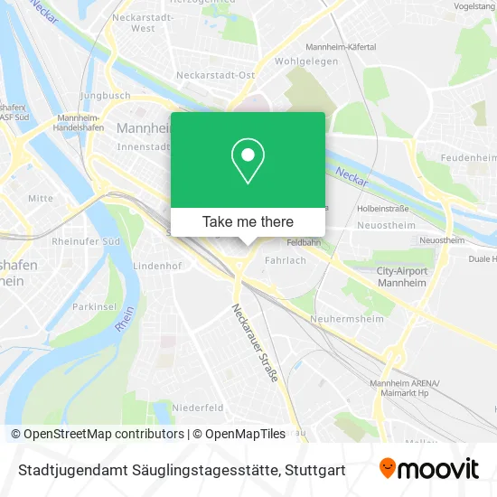 Карта Stadtjugendamt Säuglingstagesstätte