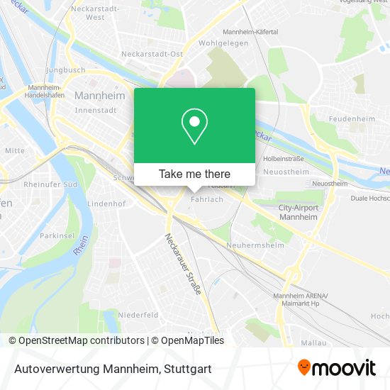 Autoverwertung Mannheim map