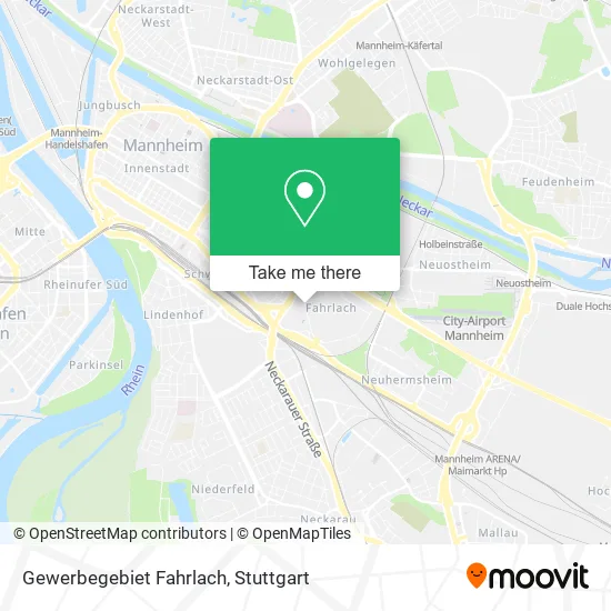 Карта Gewerbegebiet Fahrlach