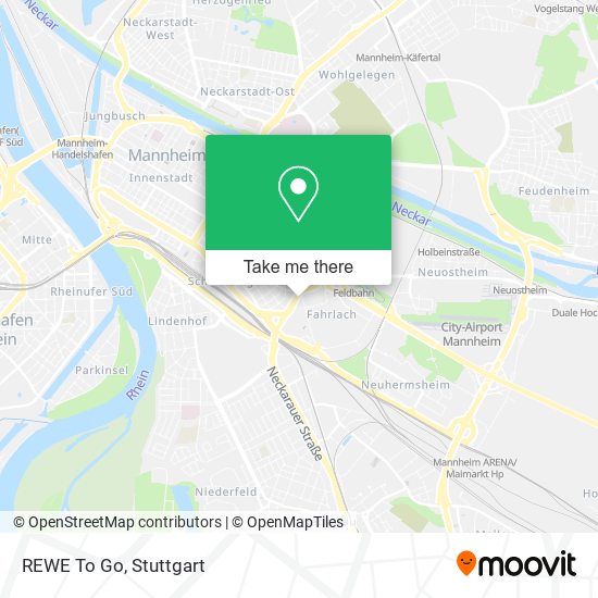 REWE To Go map