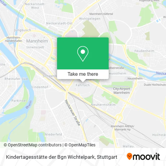 Карта Kindertagesstätte der Bgn Wichtelpark