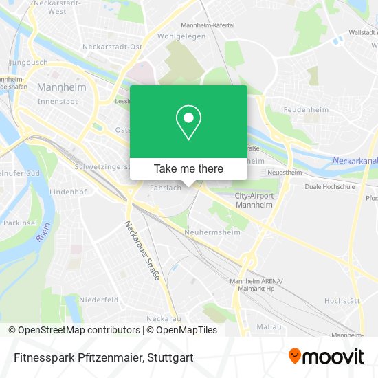 Fitnesspark Pfitzenmaier map