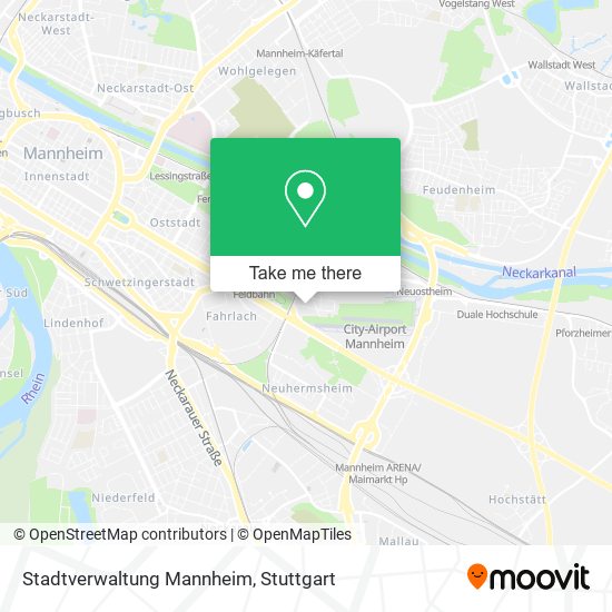 Stadtverwaltung Mannheim map