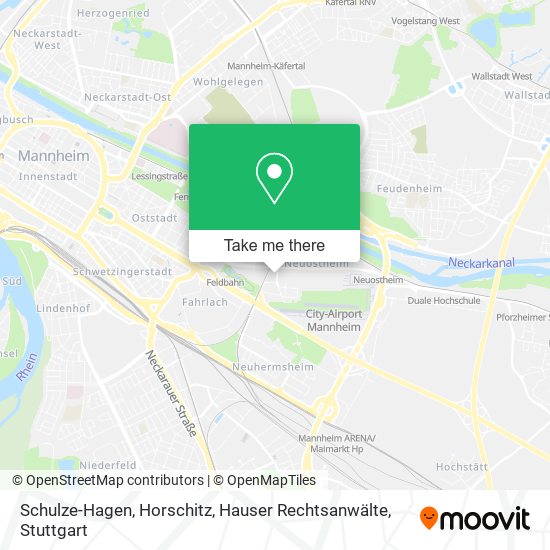 Карта Schulze-Hagen, Horschitz, Hauser Rechtsanwälte
