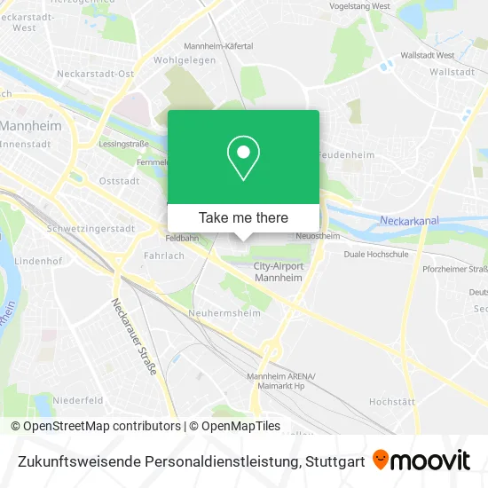Карта Zukunftsweisende Personaldienstleistung