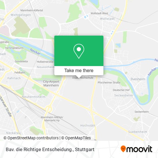 Карта Bav. die Richtige Entscheidung.