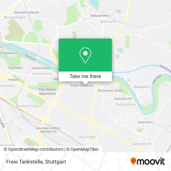 Карта Freie Tankstelle