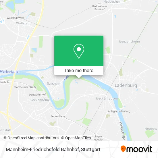Карта Mannheim-Friedrichsfeld Bahnhof