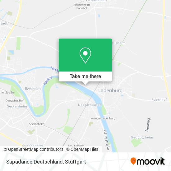 Supadance Deutschland map