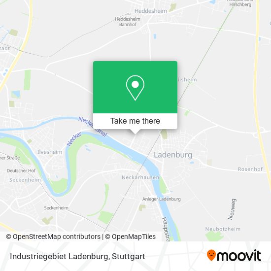 Industriegebiet Ladenburg map