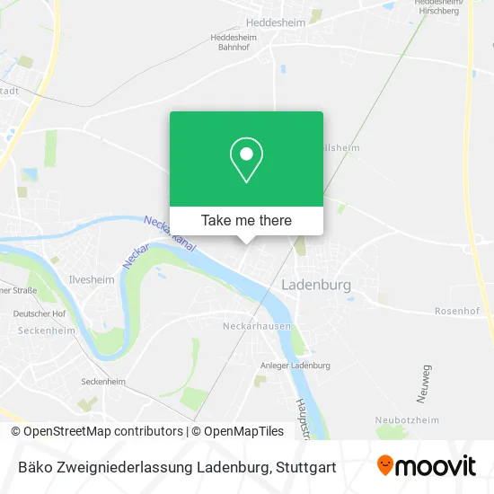Карта Bäko Zweigniederlassung Ladenburg
