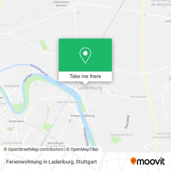 Карта Ferienwohnung in Ladenburg