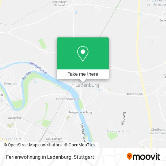 Карта Ferienwohnung in Ladenburg
