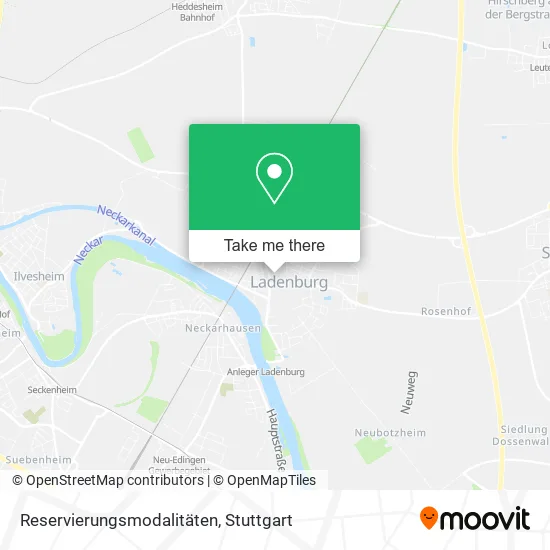 Карта Reservierungsmodalitäten