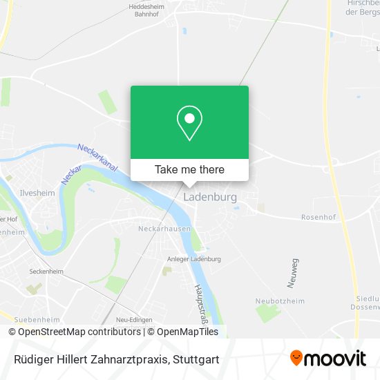 Rüdiger Hillert Zahnarztpraxis map