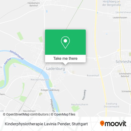 Kinderphysiotherapie Lavinia Pender map