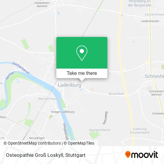 Osteopathie Groß Loskyll map