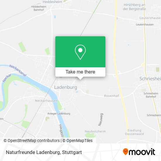 Naturfreunde Ladenburg map