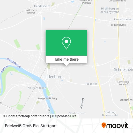 Edelweiß Groß-Elo map