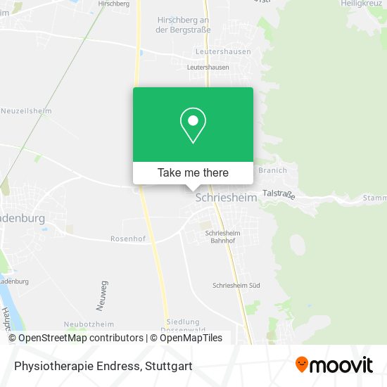 Physiotherapie Endress map