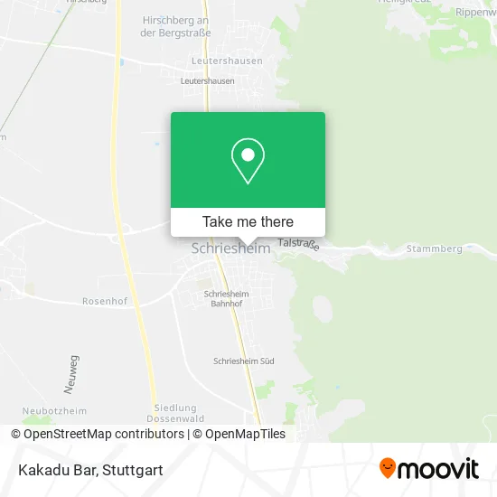 Карта Kakadu Bar