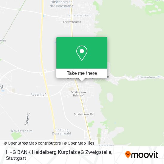 H+G BANK Heidelberg Kurpfalz eG Zweigstelle map