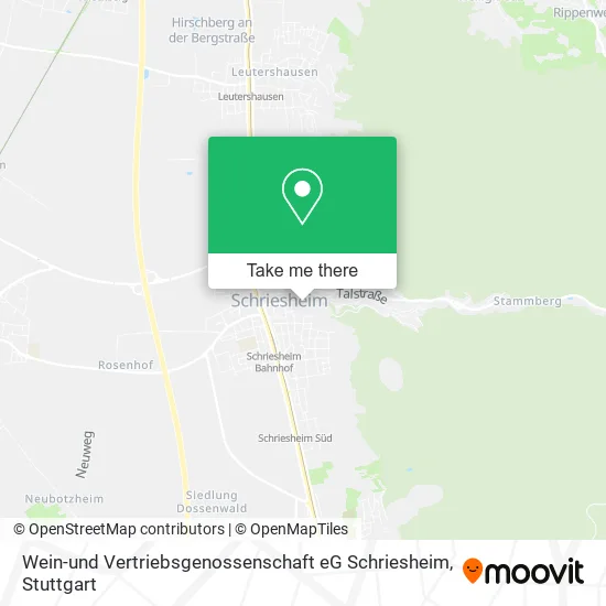 Карта Wein-und Vertriebsgenossenschaft eG Schriesheim