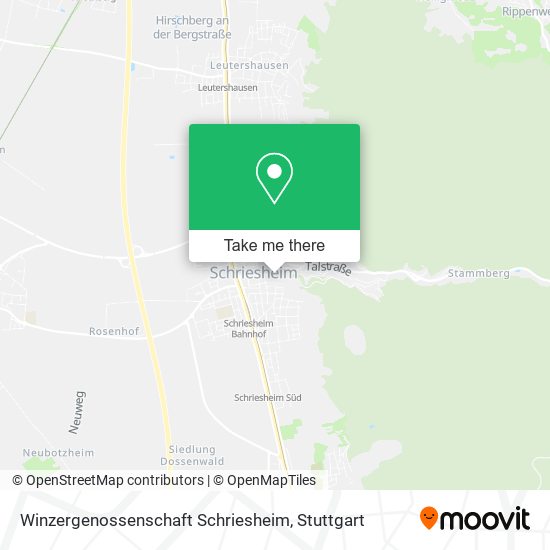 Карта Winzergenossenschaft Schriesheim