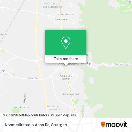 Карта Kosmetikstudio Anna Ra