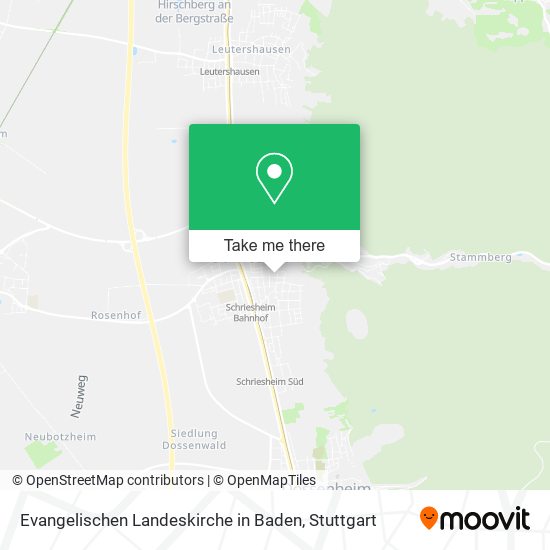 Evangelischen Landeskirche in Baden map