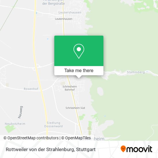 Rottweiler von der Strahlenburg map