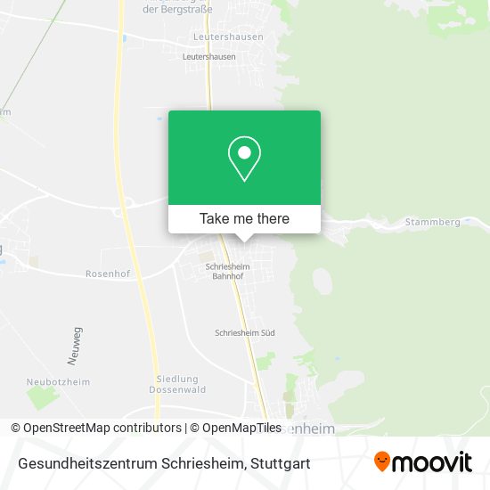 Gesundheitszentrum Schriesheim map