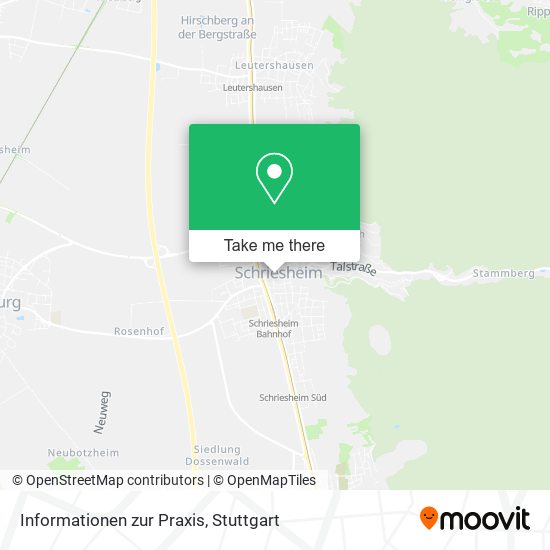 Карта Informationen zur Praxis