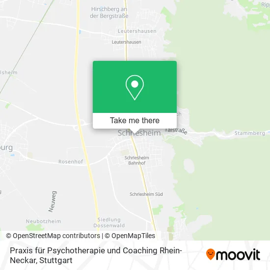 Карта Praxis für Psychotherapie und Coaching Rhein-Neckar