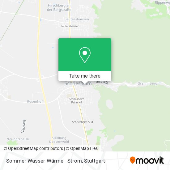 Sommer Wasser-Wärme - Strom map