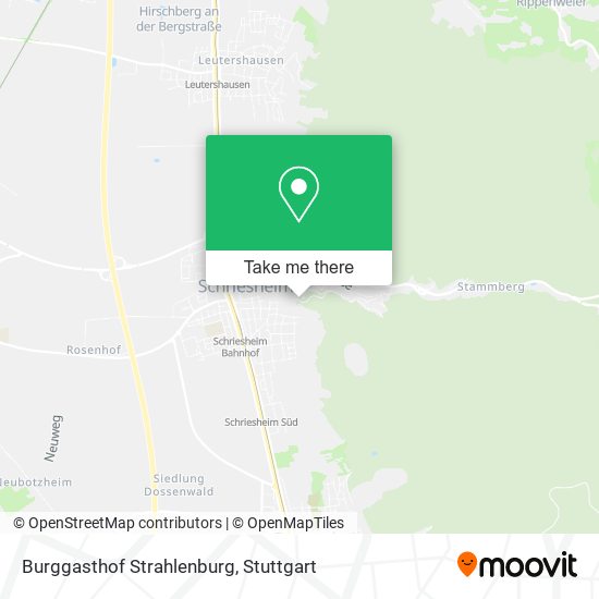 Burggasthof Strahlenburg map