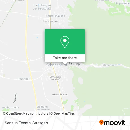 Карта Sensus Events