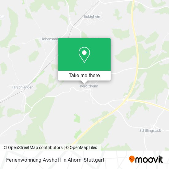 Карта Ferienwohnung Asshoff in Ahorn