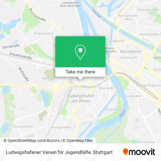 Карта Ludwigshafener Verein für Jugendhilfe