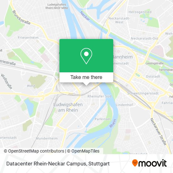 Карта Datacenter Rhein-Neckar Campus