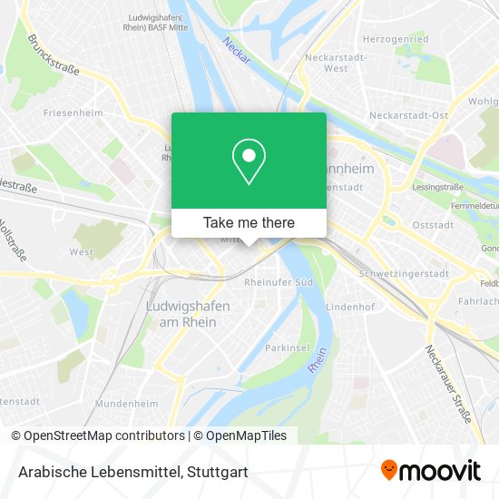 Arabische Lebensmittel map