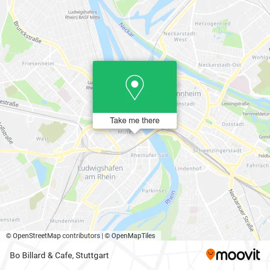 Карта Bo Billard & Cafe