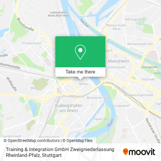 Карта Training & Integration GmbH Zweigniederlassung Rheinland-Pfalz