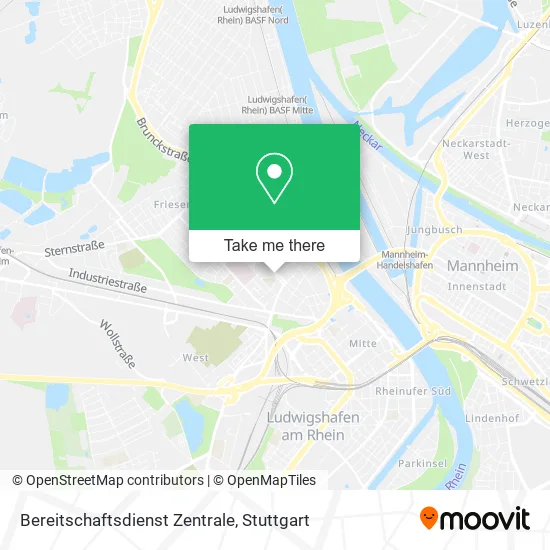 Карта Bereitschaftsdienst Zentrale