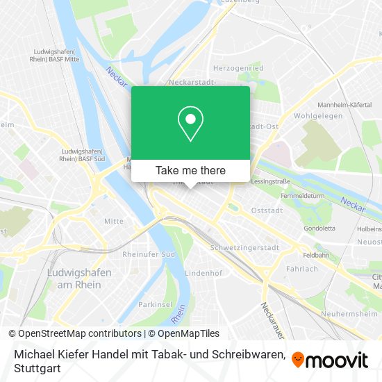Michael Kiefer Handel mit Tabak- und Schreibwaren map