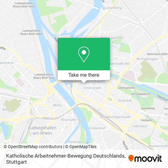 Карта Katholische Arbeitnehmer-Bewegung Deutschlands