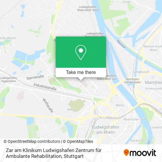 Zar am Klinikum Ludwigshafen Zentrum für Ambulante Rehabilitation map