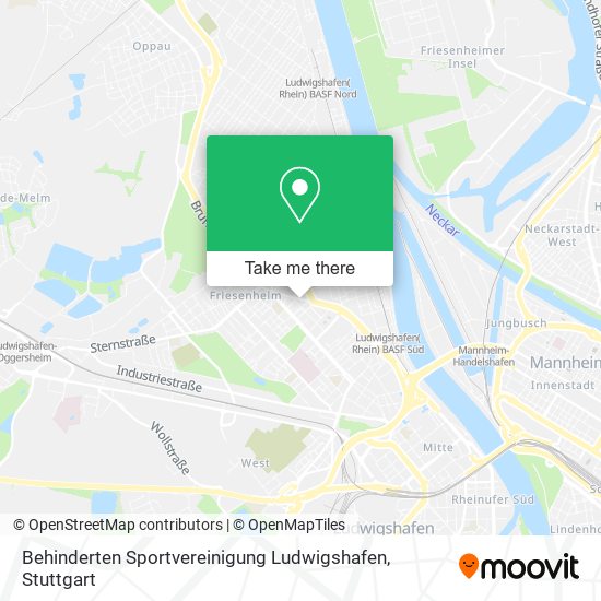 Behinderten Sportvereinigung Ludwigshafen map